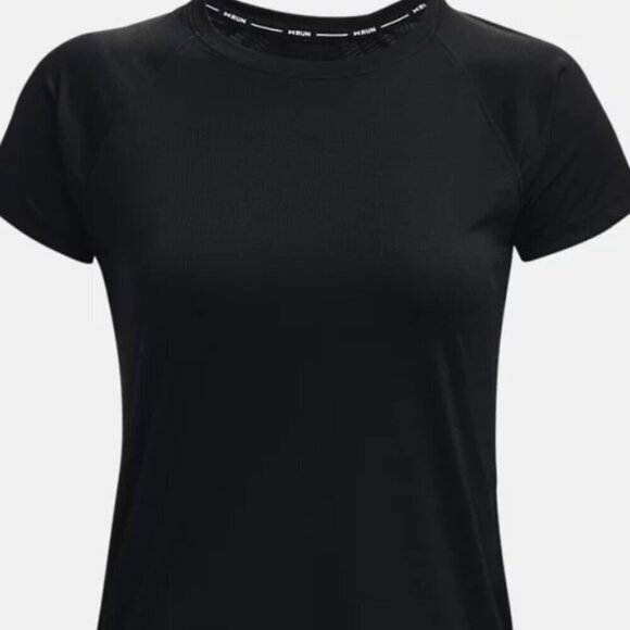 Under Armour Women's Medium UA CoolSwitch Run Short Sleeve Black 1363262 - Picture 2 of 12